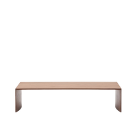 LITTO Coffee table with a natural colour finish, 140 x 70 cm