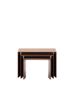 LITTO Set od 3 stola od furnira u prirodnoj završnoj obrai