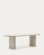 NEALY Stol od lakiranog medijapana u ekru boji