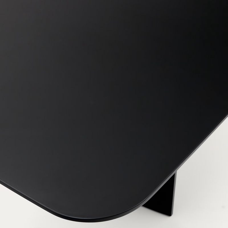 LITTO Crni, lakirani MDF stol
