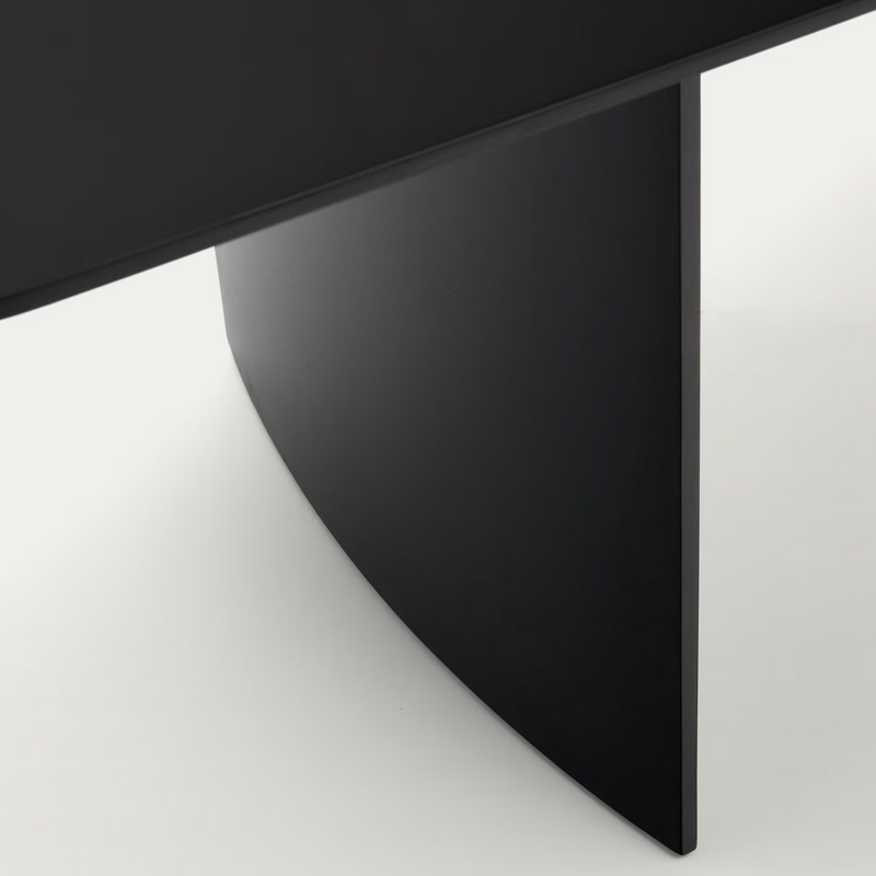 LITTO Crni, lakirani MDF stol