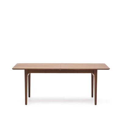 ELAN Extendable table in veneer and solid walnut wood