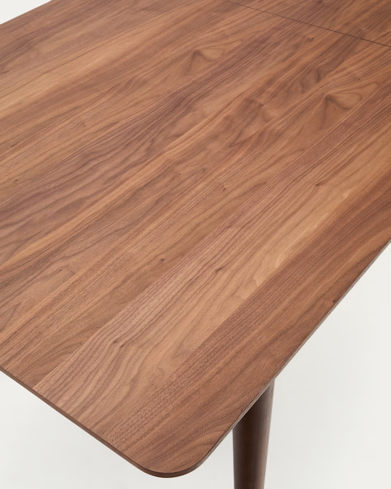 ELAN Extendable table in veneer and solid walnut wood