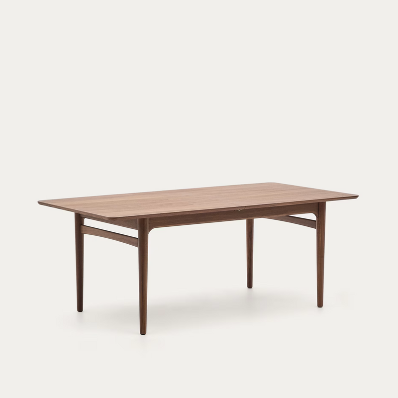 ELAN Extendable table in veneer and solid walnut wood