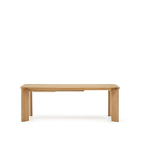 JONDAL Extendable table made of solid wood and oak veneer 100% FSC, 200 (280) cm x 100 cm