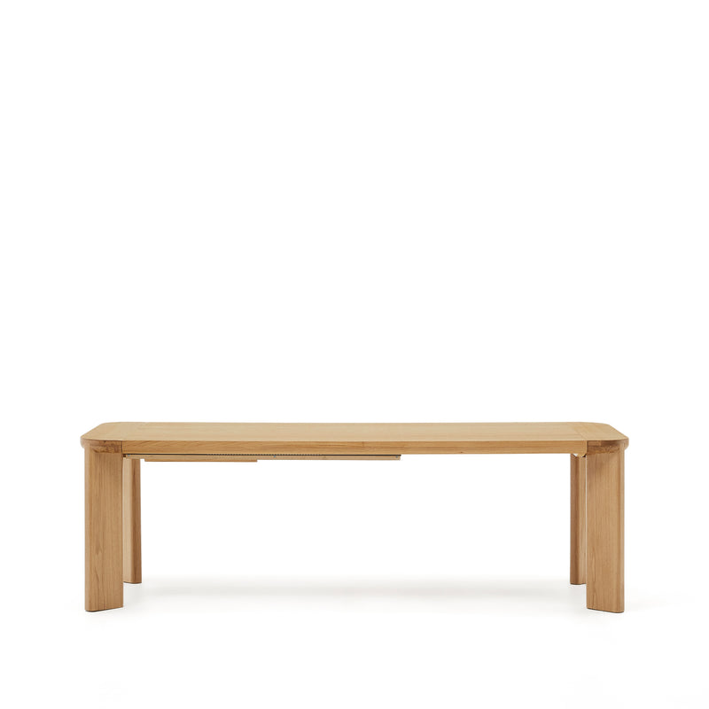 JONDAL Extendable table made of solid wood and oak veneer 100% FSC, 240 (320) cm x 100 cm