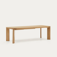 JONDAL Extendable table made of solid wood and oak veneer 100% FSC, 240 (320) cm x 100 cm