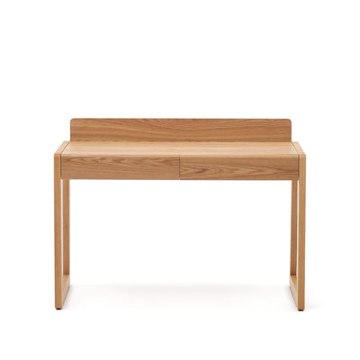 ARANDU Desk in solid ash veneer and wood 120 x 60 cm
