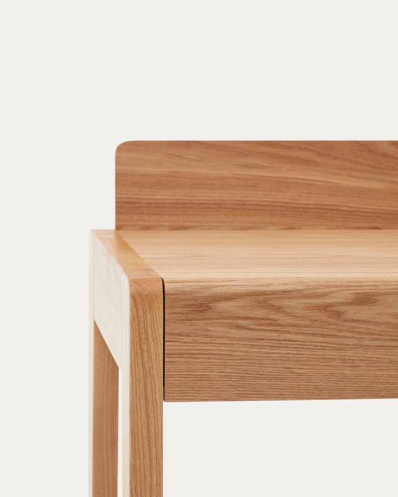 ARANDU Desk in solid ash veneer and wood 120 x 60 cm