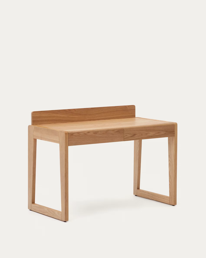 ARANDU Desk in solid ash veneer and wood 120 x 60 cm