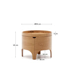 OCTAVIA Bedside table, Ø 55 cm