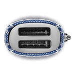 50's STYLE BLU MEDITERRANEO Toster s dva otvora