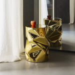 TAB.U - BIG TAB.U Tabure od ručno naboranog aluminija s unutrašnjom strukturom poliwooda