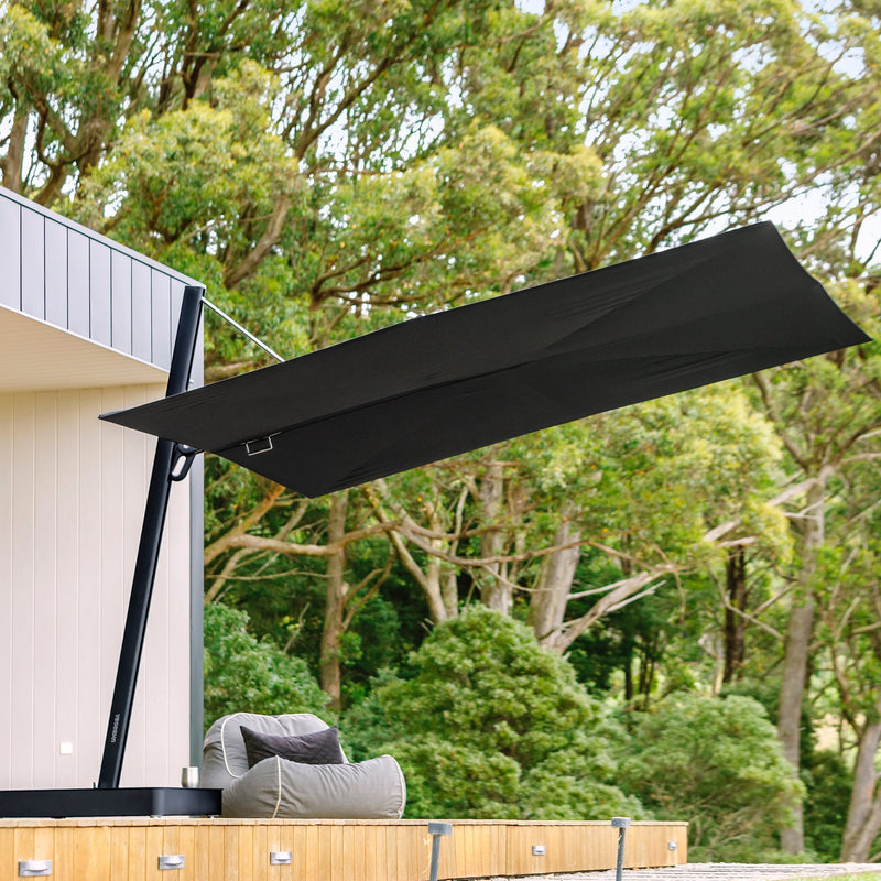 VERSA UX cantilever suncobran - Architecture, square 3 m, 80°