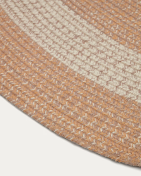 LEEITH Rug in orange, Ø 160 x 230 cm