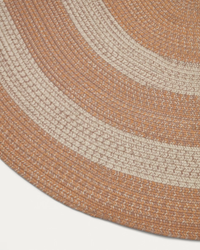 LEEITH Rug in orange, Ø 160 x 230 cm