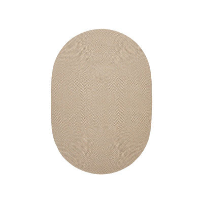 RODHE Beige oval rug 100% PET, 160 x 230 cm