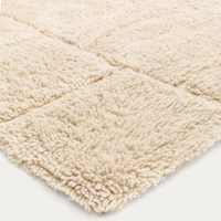 NAK Ecru wool jacquard rug, 160 x 230 cm