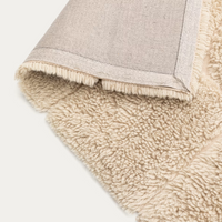 NAK Ecru wool jacquard rug, 160 x 230 cm