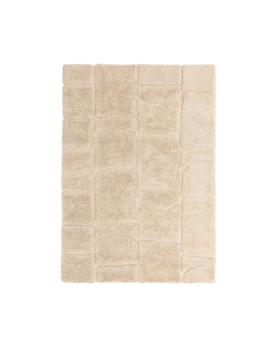 NAK Ecru wool jacquard rug, 160 x 230 cm