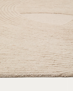 DOMM Bijeli vuneni tepih