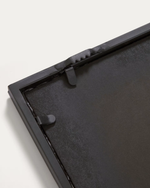 ULRICA standing mirror in black metal, 100 x 160 cm