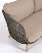 CATALINA Trosjed izrađen od zelene užadi i 100% FSC punog drva akacije, 170 cm