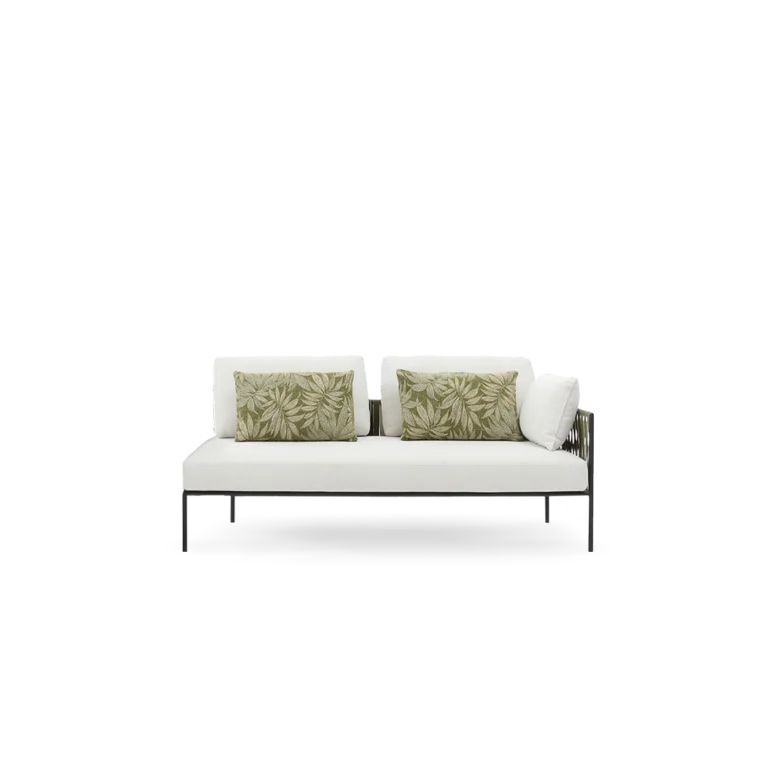 ZIP 2 seater sofa with left/right zip element