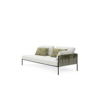 ZIP 2 seater sofa with left/right zip element