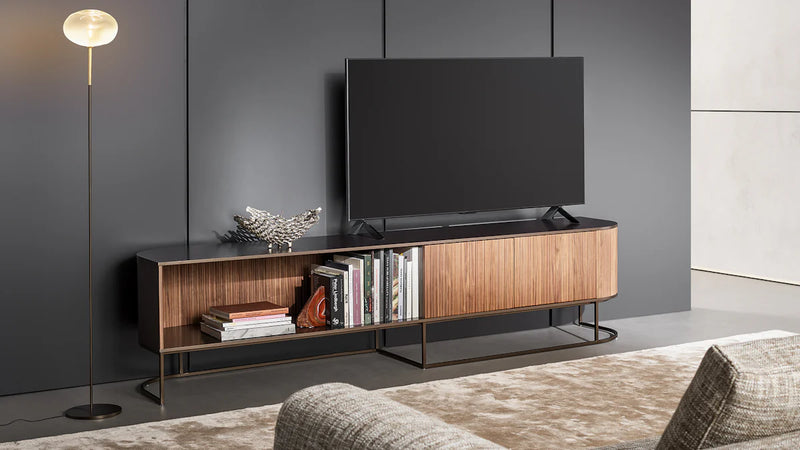 DUNE TV STAND with shaped base