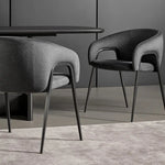 ALLEY kožna stolica i metalne noge