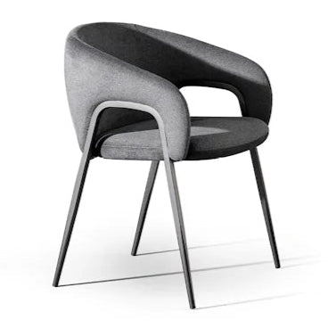 ALLEY kožna stolica i metalne noge