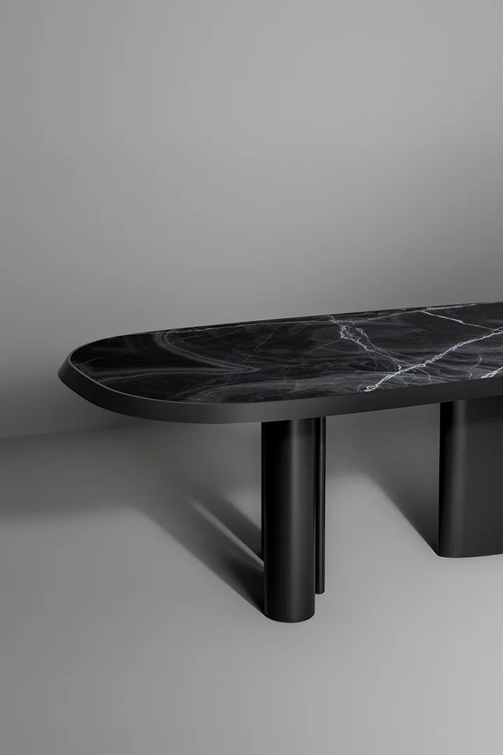 PADIGLIONI Blagovaonski stol s mramornom pločom, L 290 x 115 cm