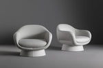 BOOLEAN Armchair with covered base