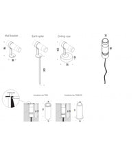 BUIO LED podesivi metalni reflektor