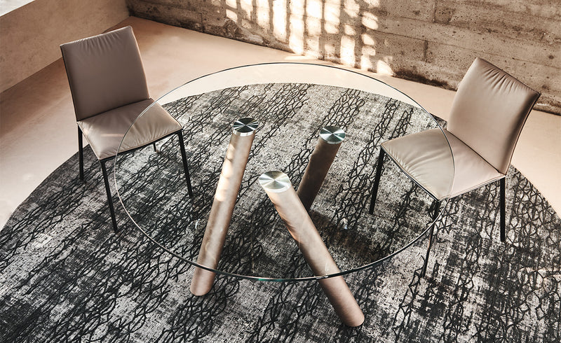 RAY Okrugli stakleni blagovaonski stol