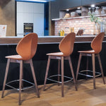 BASIL Stool with wooden base