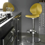 BASIL Stool with swivelling base adjustable in height base