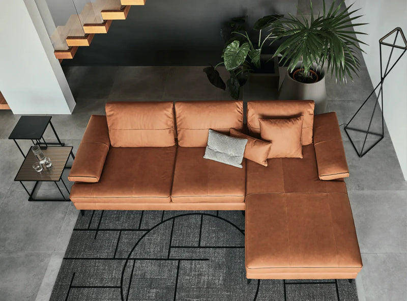 LANDA 3-seater sofa with chaise longue