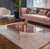 MERIAN Coffee table in nuanced glass