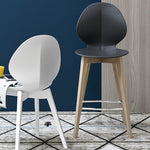 BASIL Stool with wooden base