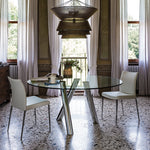 RAY Okrugli stakleni blagovaonski stol