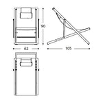 CLEVER Foldable Deckchair