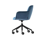 COCOON Podstavljena okretna fotelja podesiva po visini s aluminijskom bazom postavljenom na kotačiće