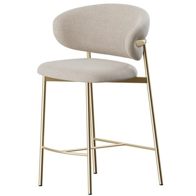 OLEANDRO Podstavljeni visoki stolac s metalnom bazom