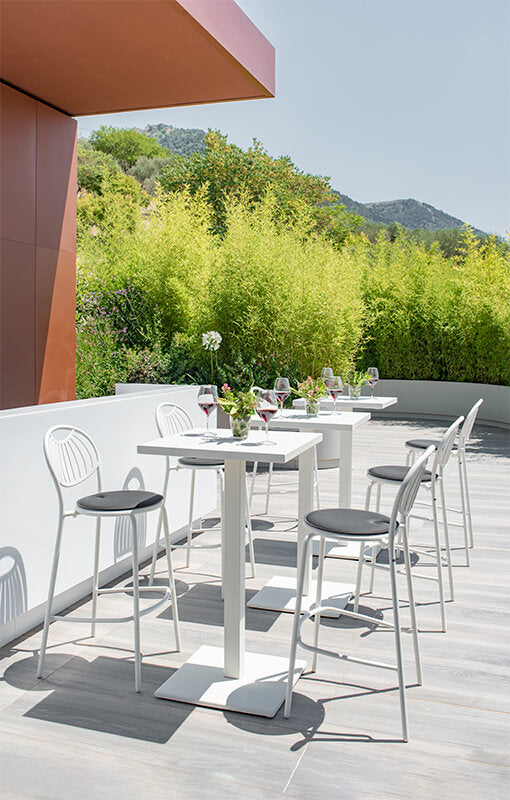 OKRUGLI Vrtni visoki stol 60x60