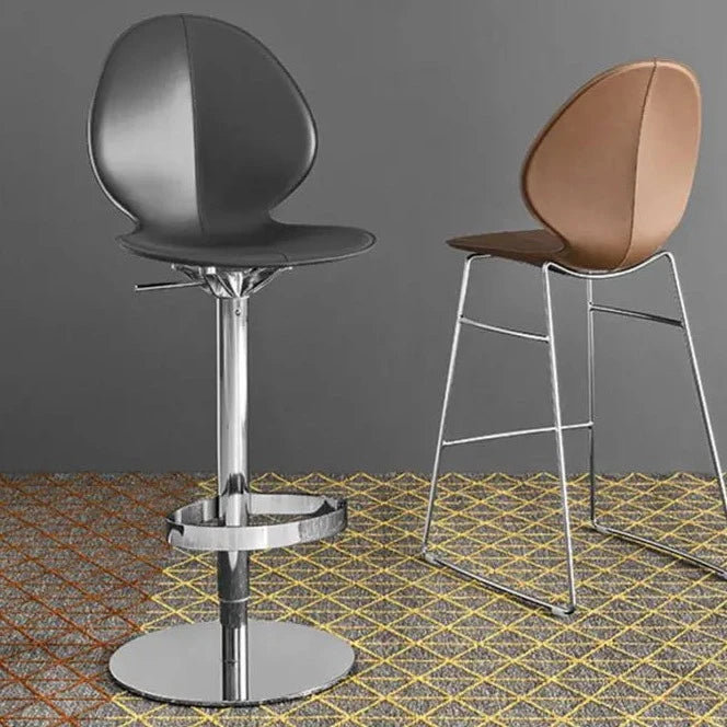 BASIL Stool with swivelling base adjustable in height base