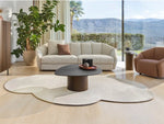 CURVED Rug with digital print on a long-pile polyamide material