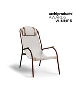 LULÚ Fotelja s drvenim naslonima za ruke