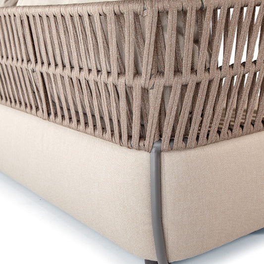 LENA Outdoor set of two armchairs, sofa and coffee table